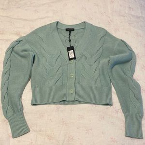 Brand new with tags!! Rag n’ Bone mint green cropped v-neck cardigan